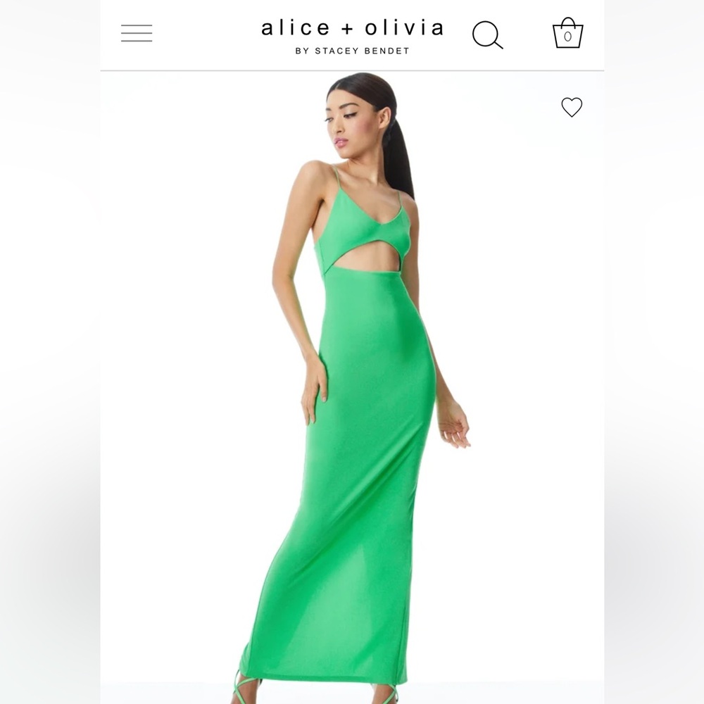 Alice + Olivia Valli Cutout Cami Dress